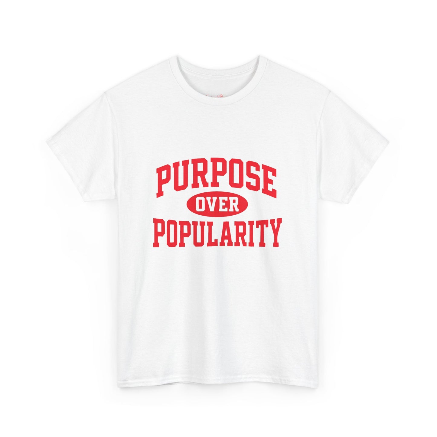Purpose Over Popularity Unisex Tee, Casual T-Shirt|Manifestees Collection By SupremeXBeings